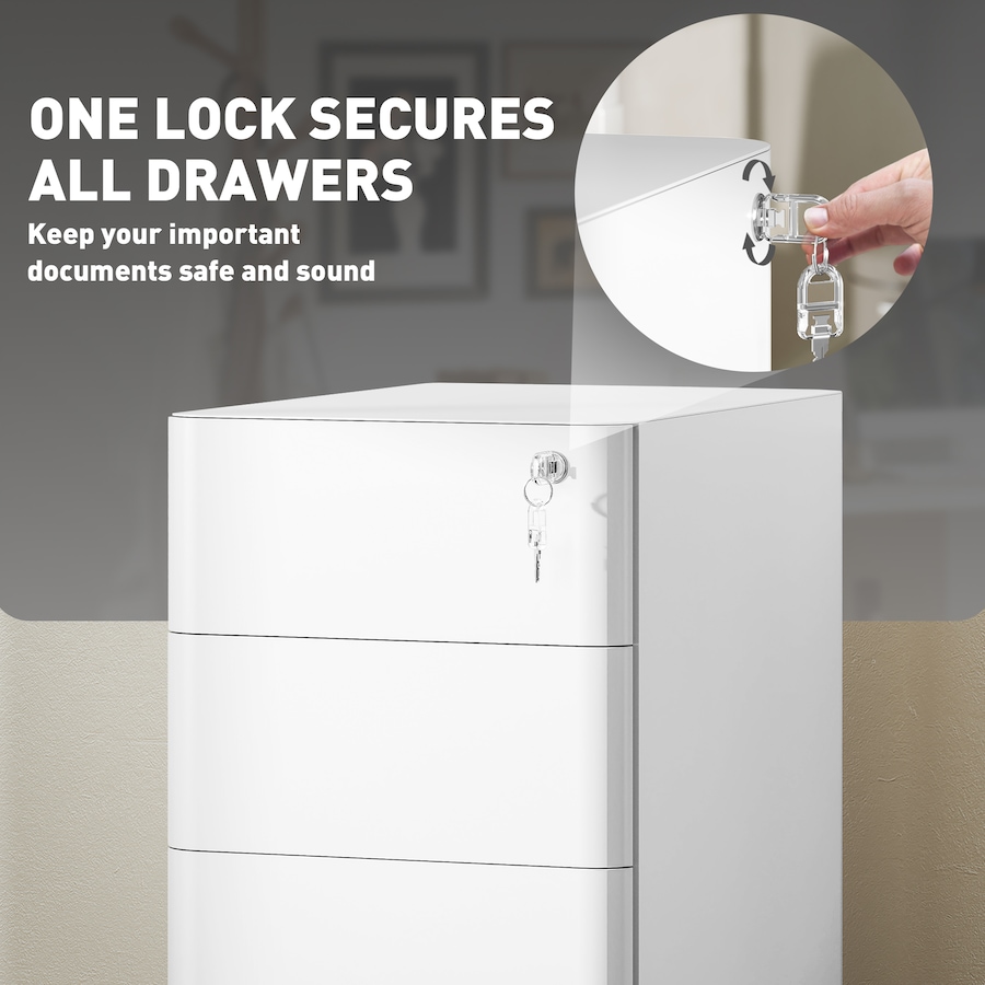 Image 982503_ALTMORE14.jpg, Product 982-503 / Price $169.99, Vinsetto Steel File Cabinet with 3 Drawers, Lockable Filing Cabinet from Vinsetto on TSC.ca's Home & Garden department