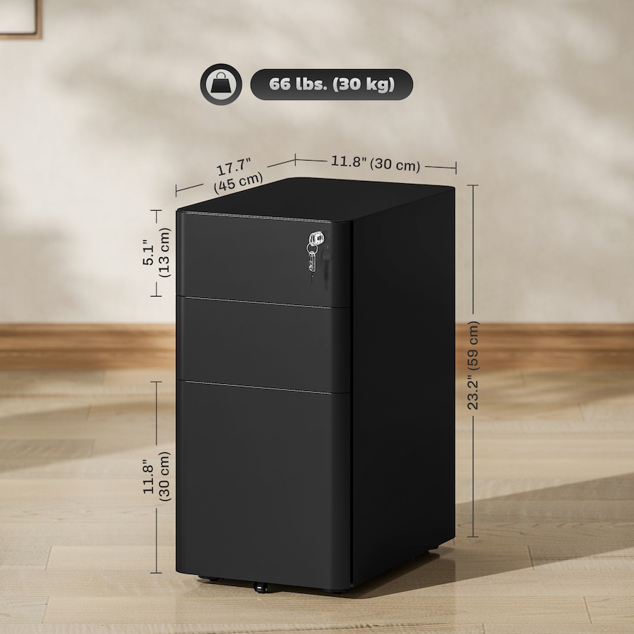 Image 982503_ALTMORE2.jpg, Product 982-503 / Price $169.99, Vinsetto Steel File Cabinet with 3 Drawers, Lockable Filing Cabinet from Vinsetto on TSC.ca's Home & Garden department