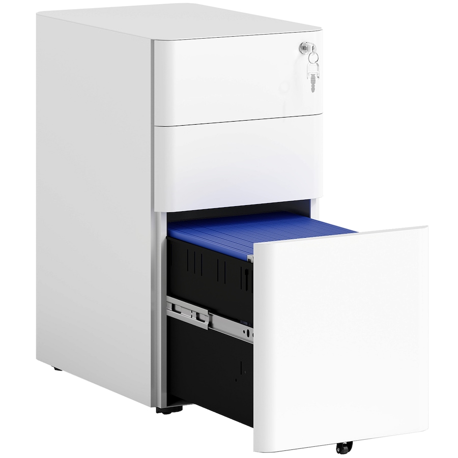 Image 982503_ST02.jpg, Product 982-503 / Price $169.99, Vinsetto Steel File Cabinet with 3 Drawers, Lockable Filing Cabinet from Vinsetto on TSC.ca's Home & Garden department
