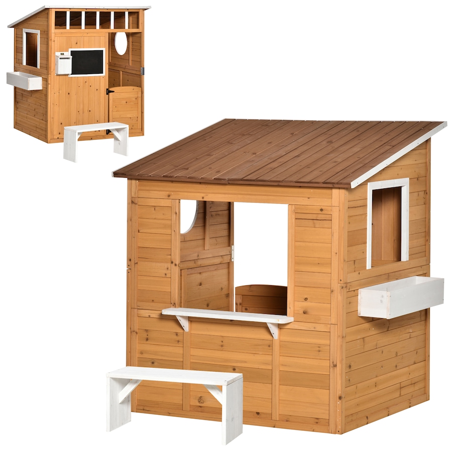 Image 982516.jpg, Product 982-516 / Price $249.99, Outsunny Wooden Playhouse for Kids Outdoor Garden Pretend Play Games from Outsunny on TSC.ca's Home & Garden department