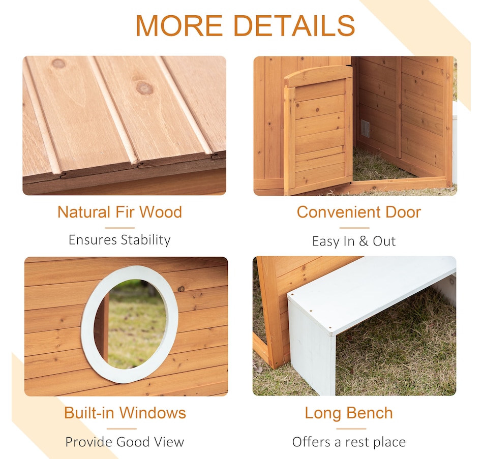 Image 982516_ALTMORE5.jpg, Product 982-516 / Price $299.99, Outsunny Wooden Playhouse for Kids Outdoor Garden Pretend Play Games from Outsunny on TSC.ca's Home & Garden department