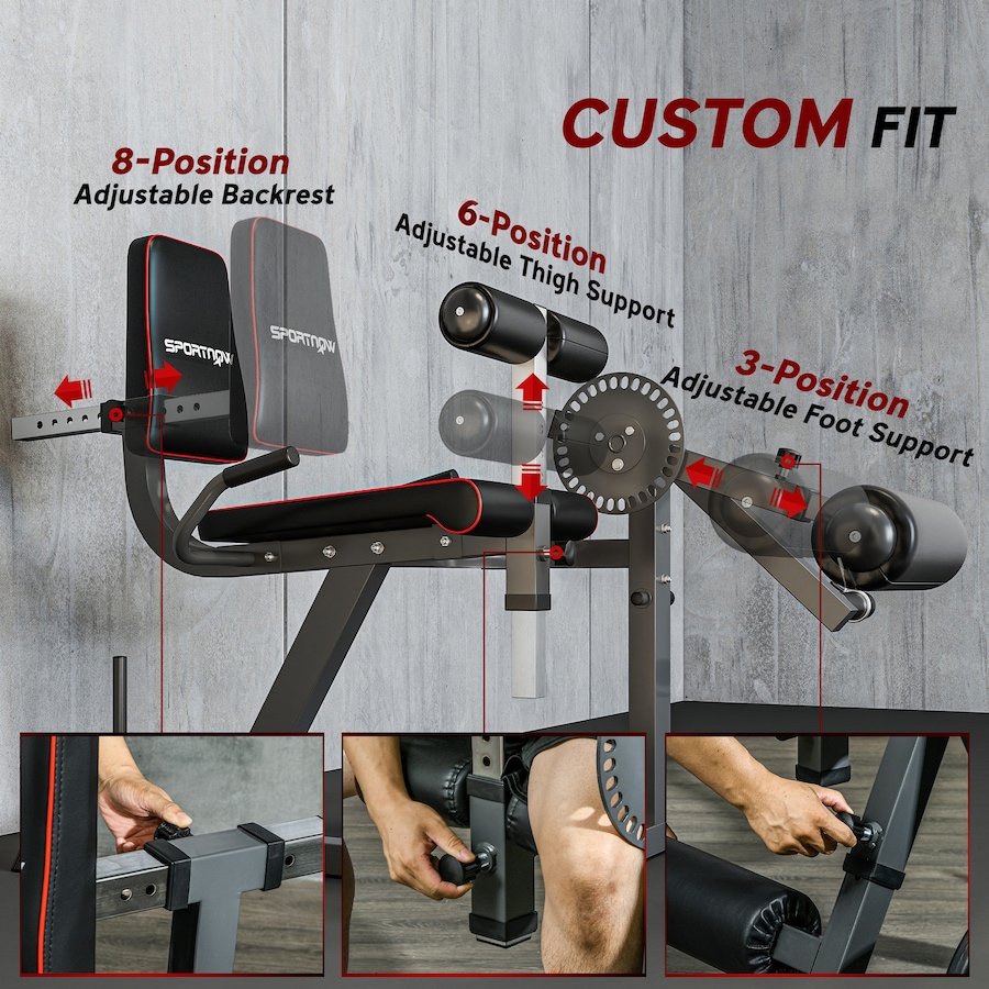 Image 982520_ALTMORE10.jpg, Product 982-520 / Price $289.99, Soozier 3-in-1 Leg Extension and Curl Machine, Adjustable from Soozier on TSC.ca's Health & Fitness department