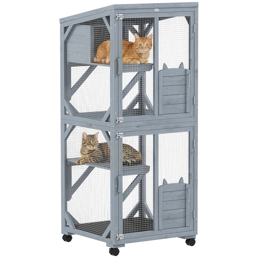 Image 982522.jpg, Product 982-522 / Price $285.99, PawHut Catio Outdoor Cat Enclosure on Exercise Wheels Indoor Outdoor from PawHut on TSC.ca's Home & Garden department