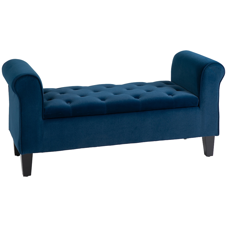 Image 982535.jpg, Product 982-535 / Price $229.99, HOMCOM Upholstered Storage Ottoman Bench, End of Bed Bench with Arms, Blue from HOMCOM on TSC.ca's Home & Garden department