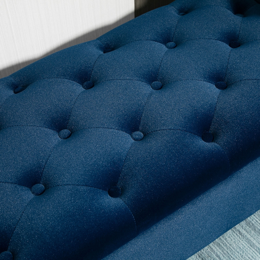 Image 982535_ALTMORE7.jpg, Product 982-535 / Price $229.99, HOMCOM Upholstered Storage Ottoman Bench, End of Bed Bench with Arms, Blue from HOMCOM on TSC.ca's Home & Garden department