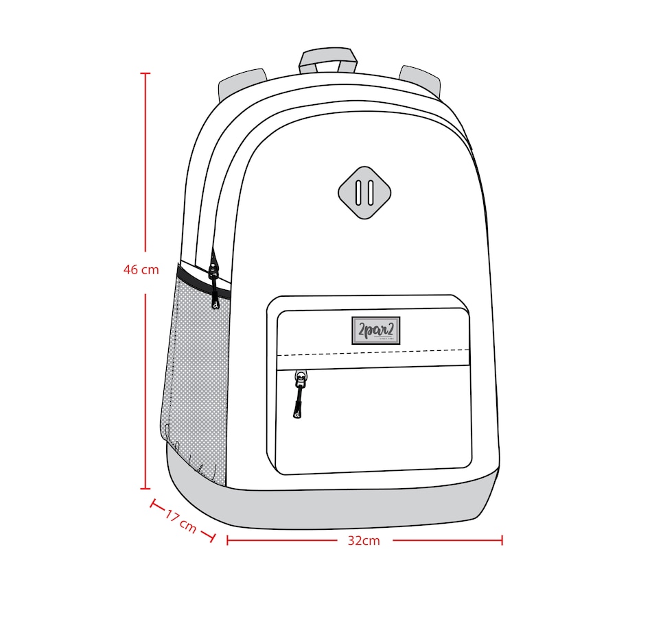 Image 982557_ALTMORE5.jpg, Product 982-557 / Price $54.00, Gradient Practical Durable Spacious Backpack (Little Kid) from Deux par Deux on TSC.ca's Fashion department