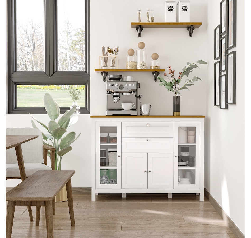 Image 982594_ALTMORE1.jpg, Product 982-594 / Price $219.99 - $279.99, HOMCOM Sideboard Buffet Cabinet with 2 Drawers 3 Storage Cabinets, Brown from HOMCOM on TSC.ca's Home & Garden department