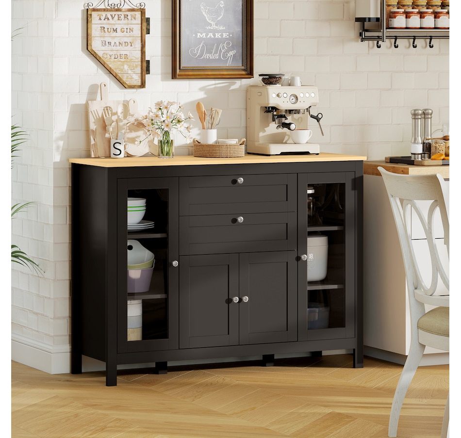 Image 982594_ALTMORE10.jpg, Product 982-594 / Price $219.99 - $279.99, HOMCOM Sideboard Buffet Cabinet with 2 Drawers 3 Storage Cabinets, Brown from HOMCOM on TSC.ca's Home & Garden department