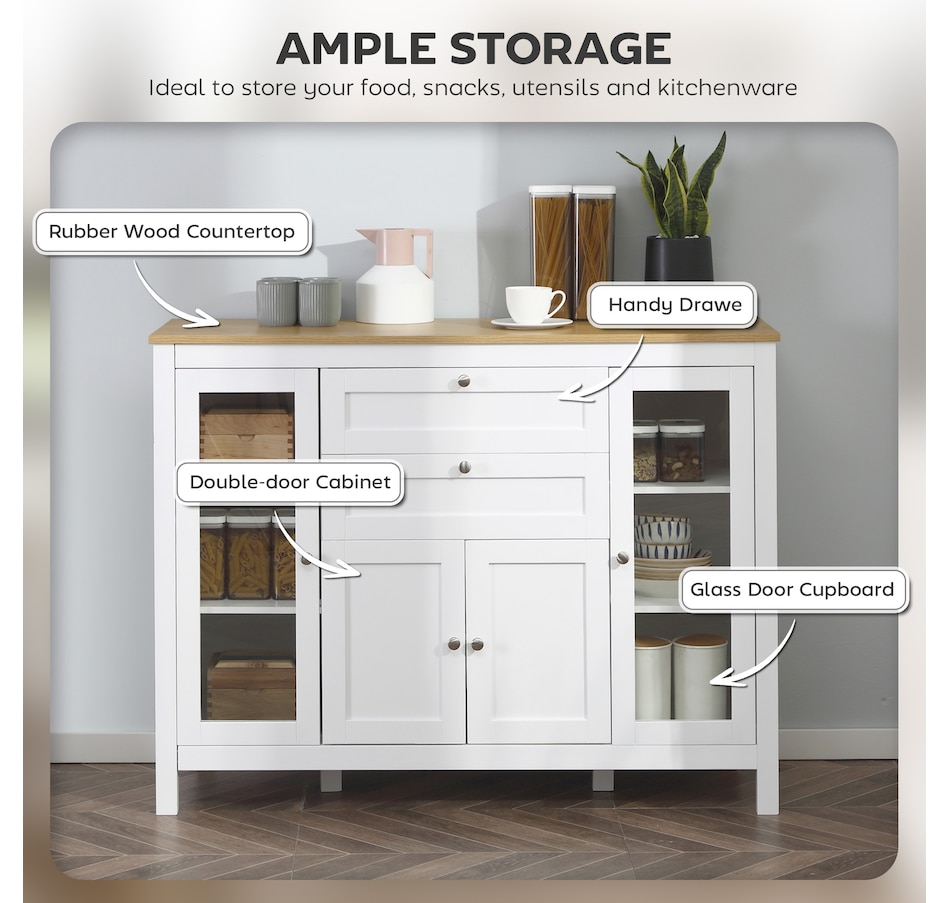 Image 982594_ALTMORE3.jpg, Product 982-594 / Price $219.99 - $279.99, HOMCOM Sideboard Buffet Cabinet with 2 Drawers 3 Storage Cabinets, Brown from HOMCOM on TSC.ca's Home & Garden department