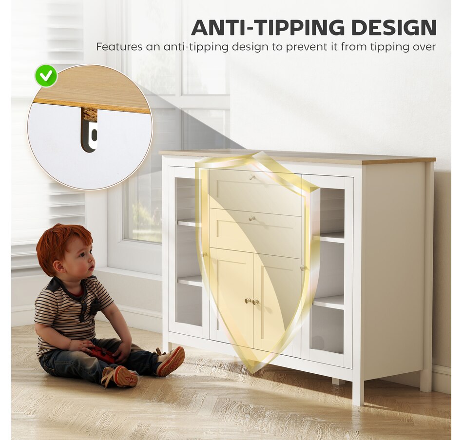 Image 982594_ALTMORE6.jpg, Product 982-594 / Price $219.99 - $279.99, HOMCOM Sideboard Buffet Cabinet with 2 Drawers 3 Storage Cabinets, Brown from HOMCOM on TSC.ca's Home & Garden department