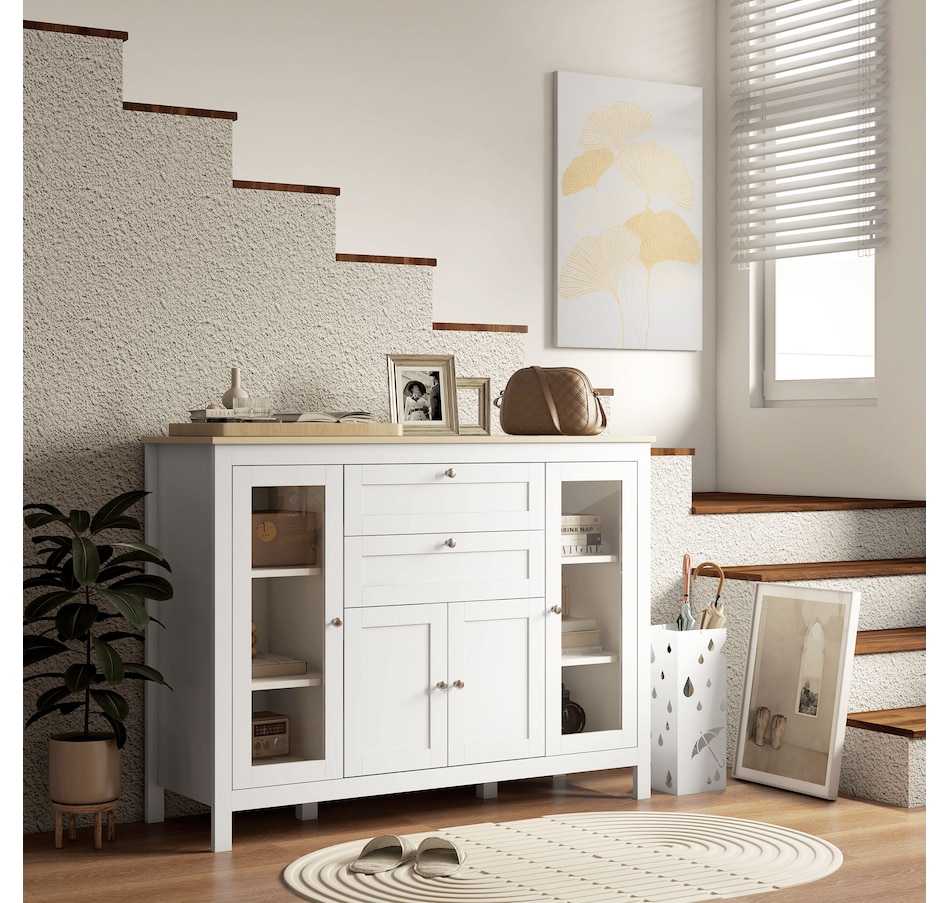 Image 982594_ALTMORE7.jpg, Product 982-594 / Price $219.99 - $279.99, HOMCOM Sideboard Buffet Cabinet with 2 Drawers 3 Storage Cabinets, Brown from HOMCOM on TSC.ca's Home & Garden department
