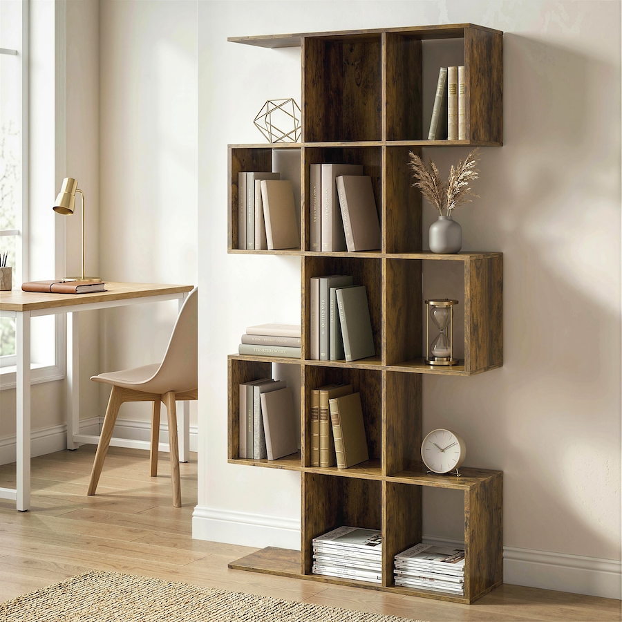 Image 982652_ALTMORE10.jpg, Product 982-652 / Price $101.84 - $109.99, HOMCOM 5-Tier Bookshelf, S Shaped Geometric Bookcase from HOMCOM on TSC.ca's  department