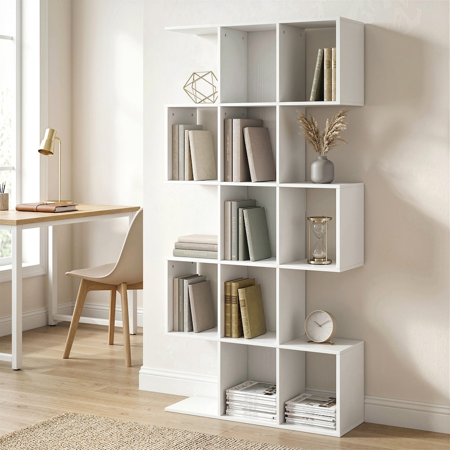 Image 982652_ALTMORE18.jpg, Product 982-652 / Price $101.84 - $109.99, HOMCOM 5-Tier Bookshelf, S Shaped Geometric Bookcase from HOMCOM on TSC.ca's  department