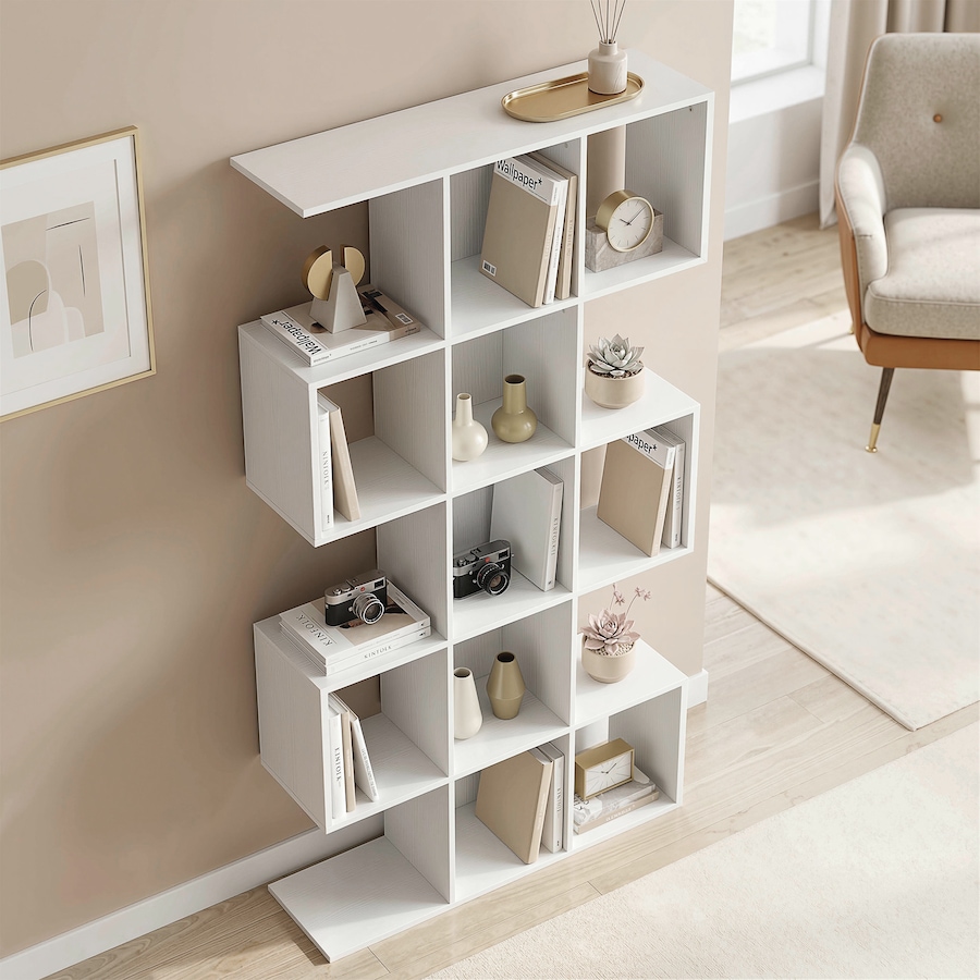 Image 982652_ALTMORE25.jpg, Product 982-652 / Price $101.84 - $109.99, HOMCOM 5-Tier Bookshelf, S Shaped Geometric Bookcase from HOMCOM on TSC.ca's  department