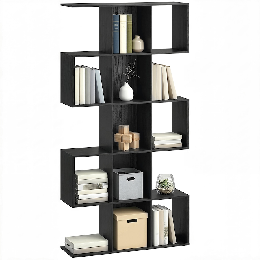 Image 982652_ST01.jpg, Product 982-652 / Price $101.84 - $109.99, HOMCOM 5-Tier Bookshelf, S Shaped Geometric Bookcase from HOMCOM on TSC.ca's  department