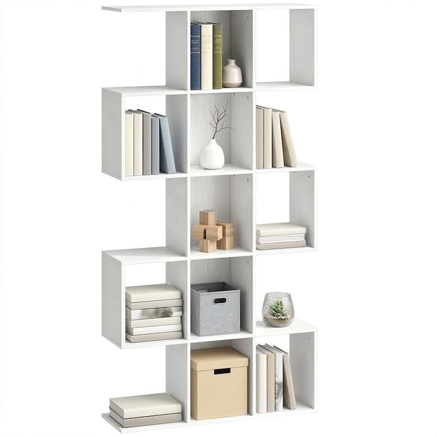 Image 982652_ST03.jpg, Product 982-652 / Price $101.84 - $109.99, HOMCOM 5-Tier Bookshelf, S Shaped Geometric Bookcase from HOMCOM on TSC.ca's  department
