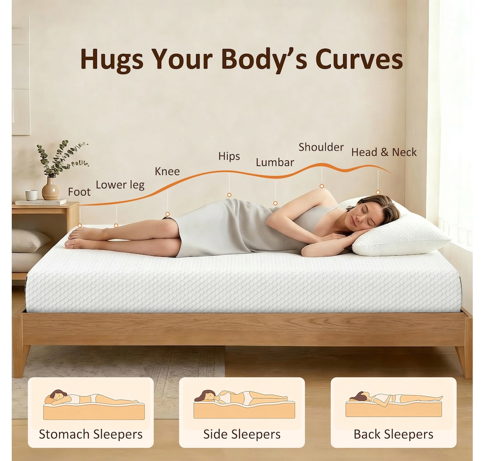 Image 982654_ALTMORE12.jpg, Product 982-654 / Price $164.99 - $309.99, HOMCOM Mattress, 8 Inch Memory Foam Mattress in a Box, Medium Firm from HOMCOM on TSC.ca's Home & Garden department