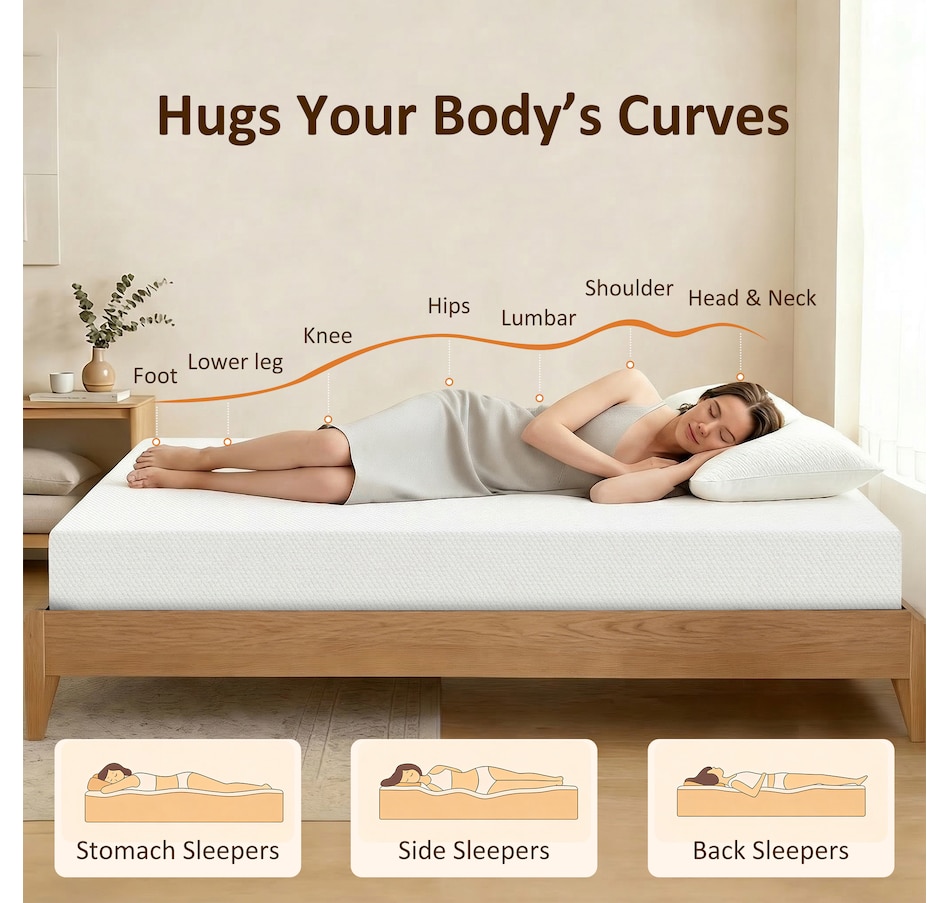 Image 982654_ALTMORE4.jpg, Product 982-654 / Price $164.99 - $309.99, HOMCOM Mattress, 8 Inch Memory Foam Mattress in a Box, Medium Firm from HOMCOM on TSC.ca's Home & Garden department