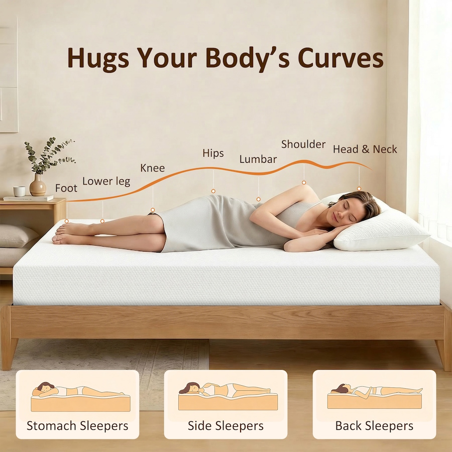Image 982654_ALTMORE4.jpg, Product 982-654 / Price $159.99 - $289.99, HOMCOM Mattress, 8 Inch Memory Foam Mattress in a Box, Medium Firm from HOMCOM on TSC.ca's Home & Garden department