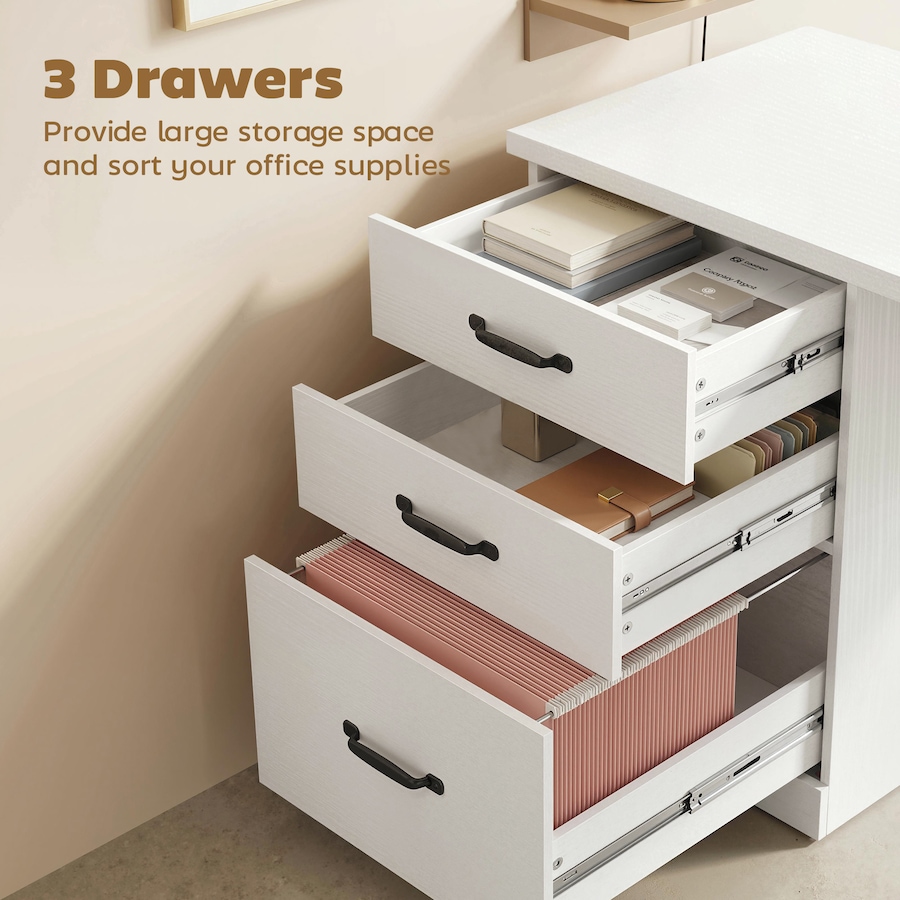 Image 982655_ALTMORE12.jpg, Product 982-655 / Price $154.99, HOMCOM Computer Desk with 3 Drawers, 47" Home Office Desk from HOMCOM on TSC.ca's Home & Garden department