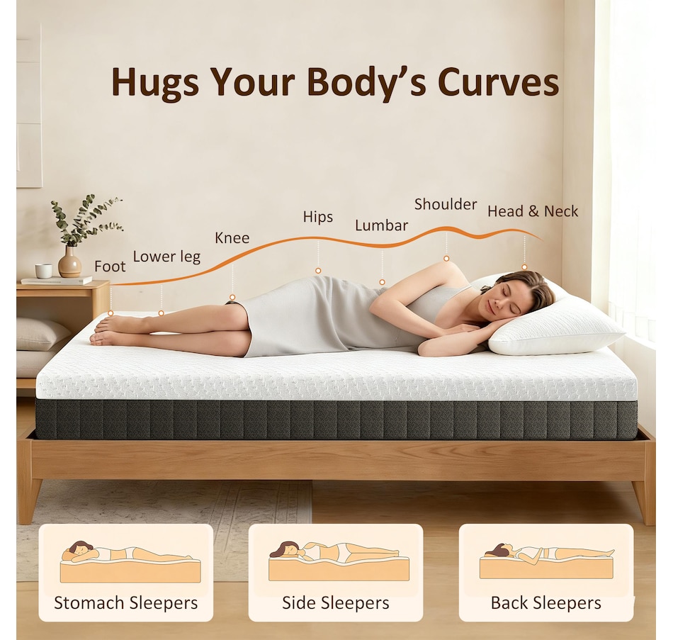 Image 982660_ALTMORE4.jpg, Product 982-660 / Price $249.99 - $349.99, HOMCOM Mattress, 10 Inch Memory Foam Mattress in a Box, Medium Firm from HOMCOM on TSC.ca's Home & Garden department