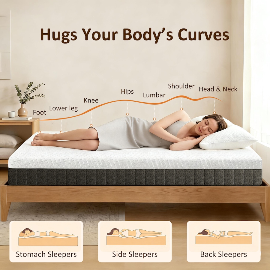 Image 982660_ALTMORE4.jpg, Product 982-660 / Price $242.79 - $339.99, HOMCOM Mattress, 10 Inch Memory Foam Mattress in a Box, Medium Firm from HOMCOM on TSC.ca's Home & Garden department