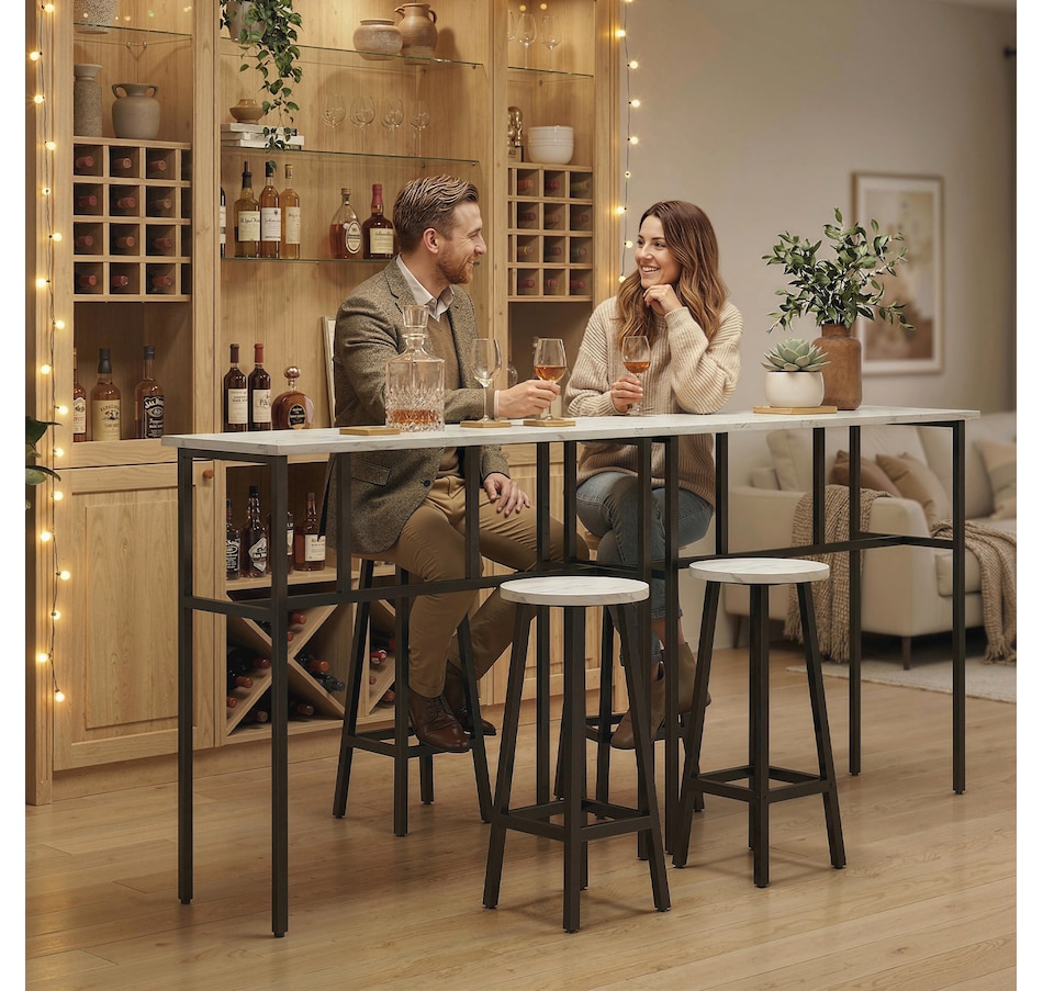 Image 982662_ALTMORE17.jpg, Product 982-662 / Price $194.99 - $199.99, HOMCOM 6-Piece Bar Table Set with 2 Breakfast Tables 4 Stools for Kitchen from HOMCOM on TSC.ca's Home & Garden department