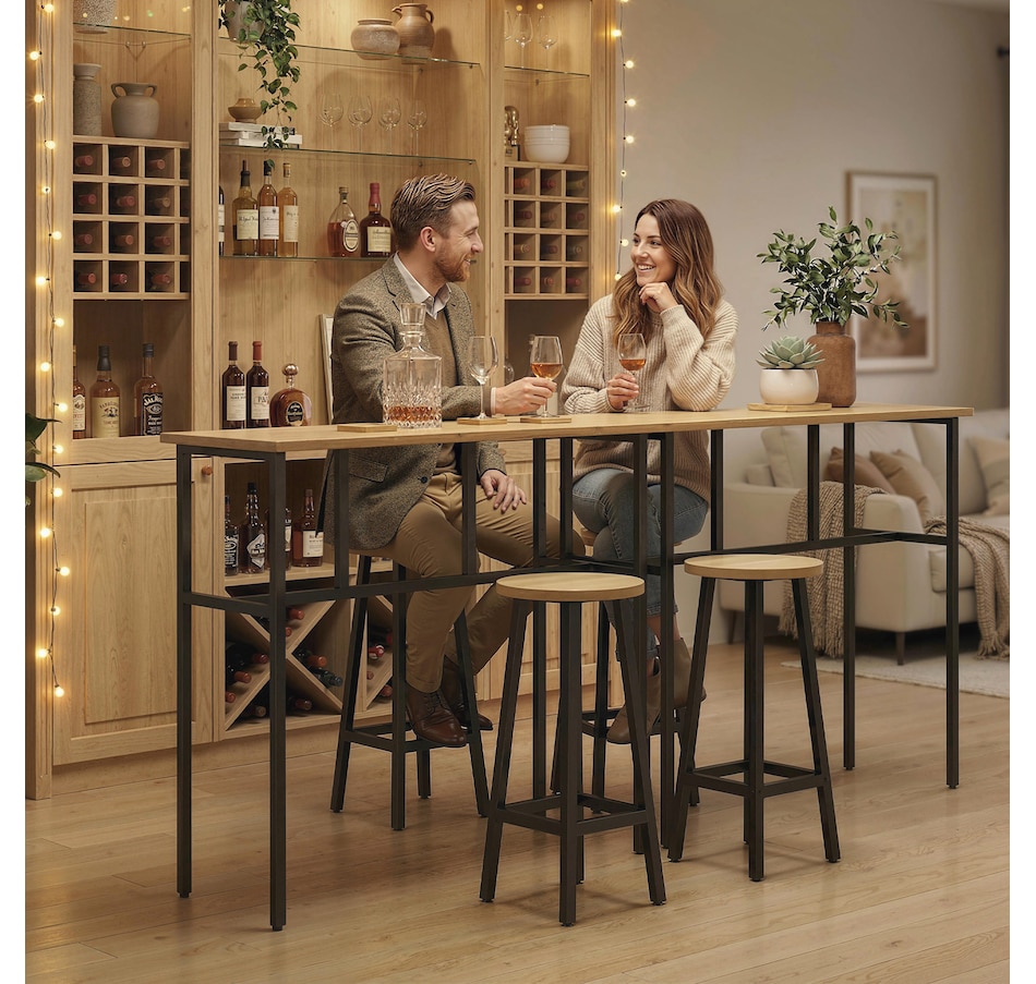 Image 982662_ALTMORE8.jpg, Product 982-662 / Price $194.99 - $199.99, HOMCOM 6-Piece Bar Table Set with 2 Breakfast Tables 4 Stools for Kitchen from HOMCOM on TSC.ca's Home & Garden department