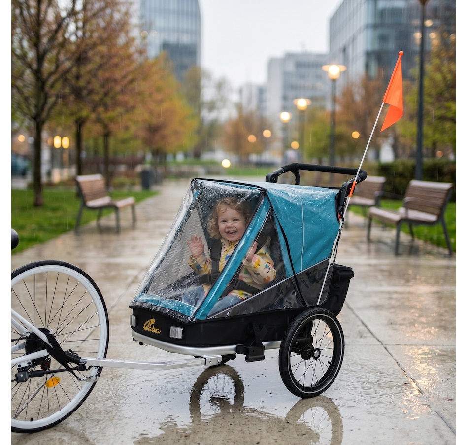 Image 982663_ALTMORE1.jpg, Product 982-663 / Price $319.99, Qaba Bike Trailer for Kids, 3-in-1 Baby Stroller & Jogger w/ Reclining Seat from Qaba on TSC.ca's Toys & Hobbies department