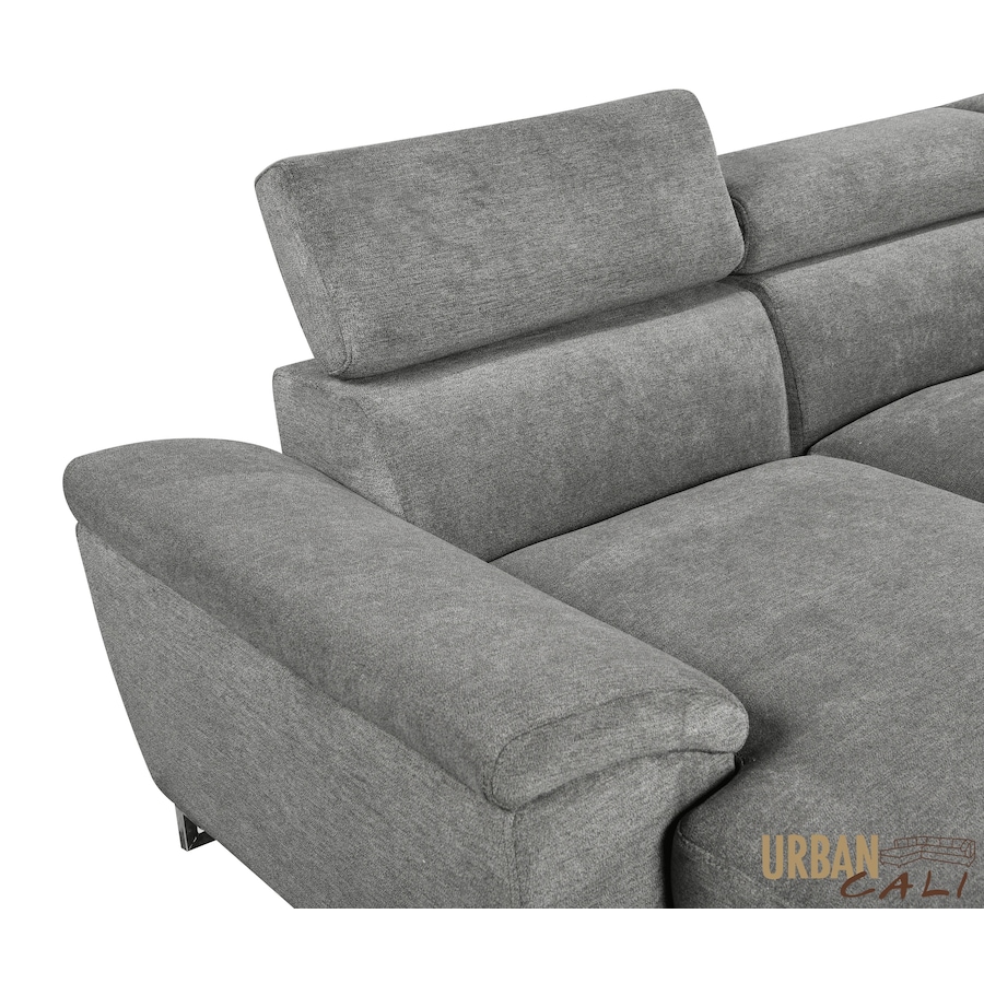 Image 982664_ALTMORE7.jpg, Product 982-664 / Price $3,249.99, Urban Cali Burbank 133" Wide Large Sleeper Sectional Sofa Bed with Adjustable Headrests and Storage Chaises in Ulani Ash from Urban Cali on TSC.ca's Home & Garden department