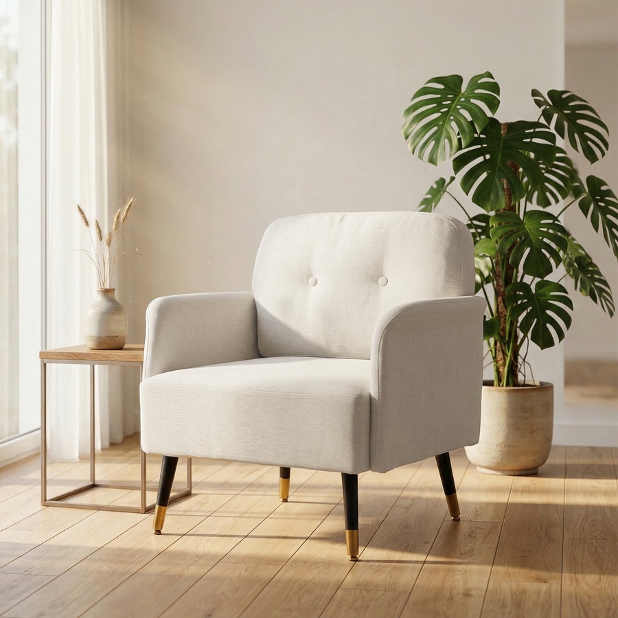 Image 982665_ALTMORE16.jpg, Product 982-665 / Price $159.99 - $174.99, HOMCOM Accent Chair with Tufted Backrest and Thick Cushion from HOMCOM on TSC.ca's Home & Garden department