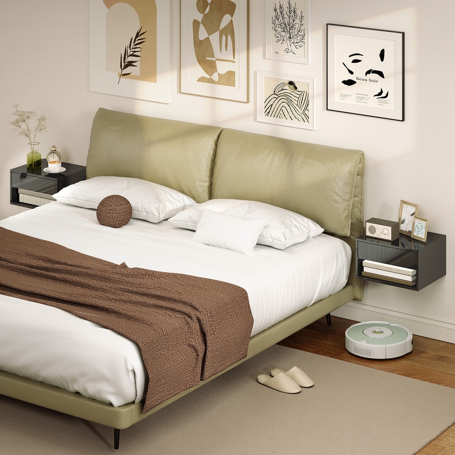 Image 982666_ALTMORE15.jpg, Product 982-666 / Price $84.99, HOMCOM Floating Bedside Tables Set of 2, Wall-Mounted Nightstand from HOMCOM on TSC.ca's Home & Garden department