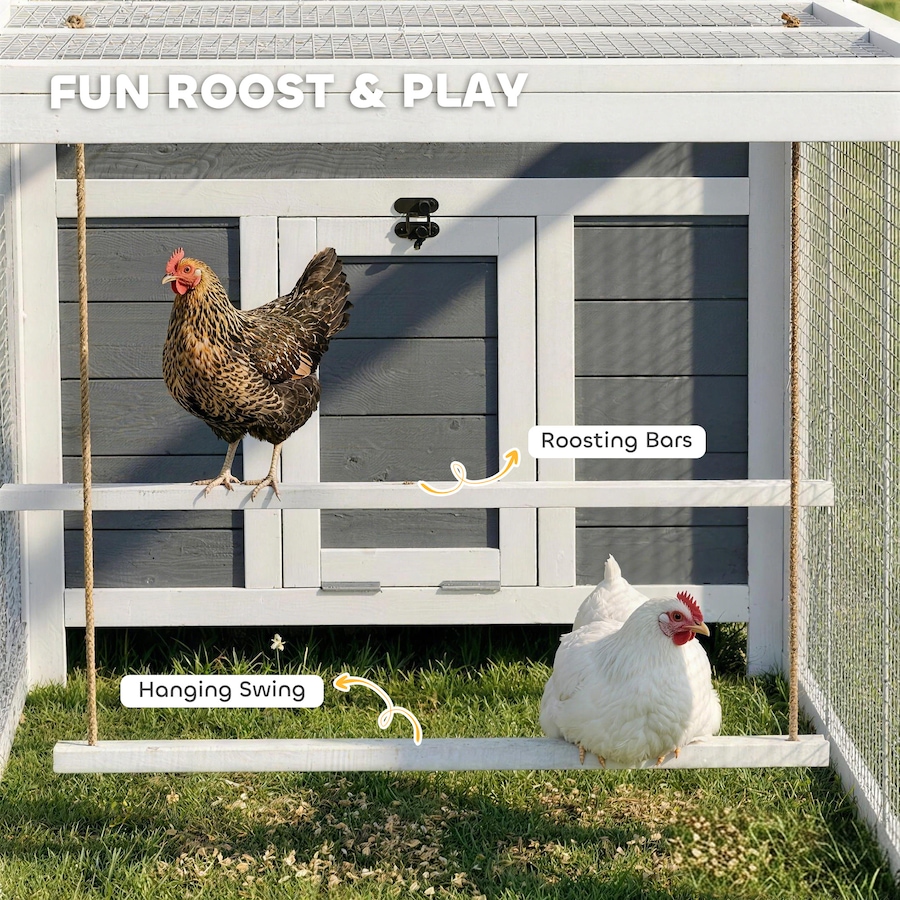 Image 982668_ALTMORE6.jpg, Product 982-668 / Price $229.99, PawHut 118"L Chicken Coop, Large Wooden Hen House with Run, Pull-Out Tray from PawHut on TSC.ca's Home & Garden department