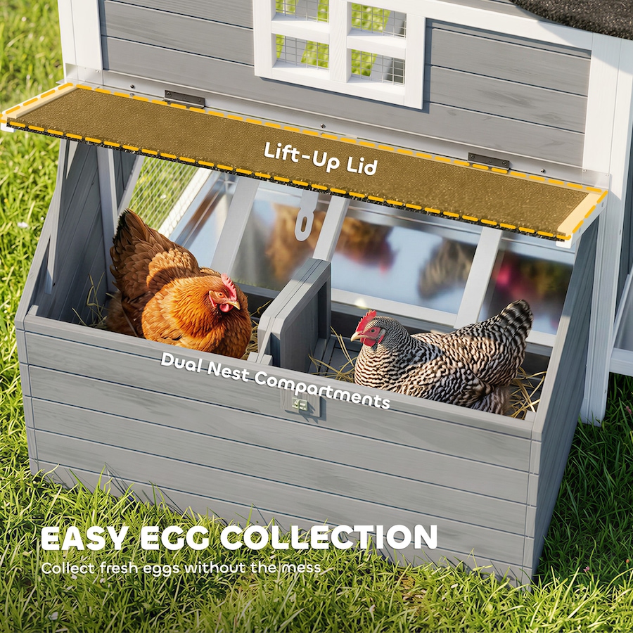 Image 982668_ALTMORE7.jpg, Product 982-668 / Price $229.99, PawHut 118"L Chicken Coop, Large Wooden Hen House with Run, Pull-Out Tray from PawHut on TSC.ca's Home & Garden department