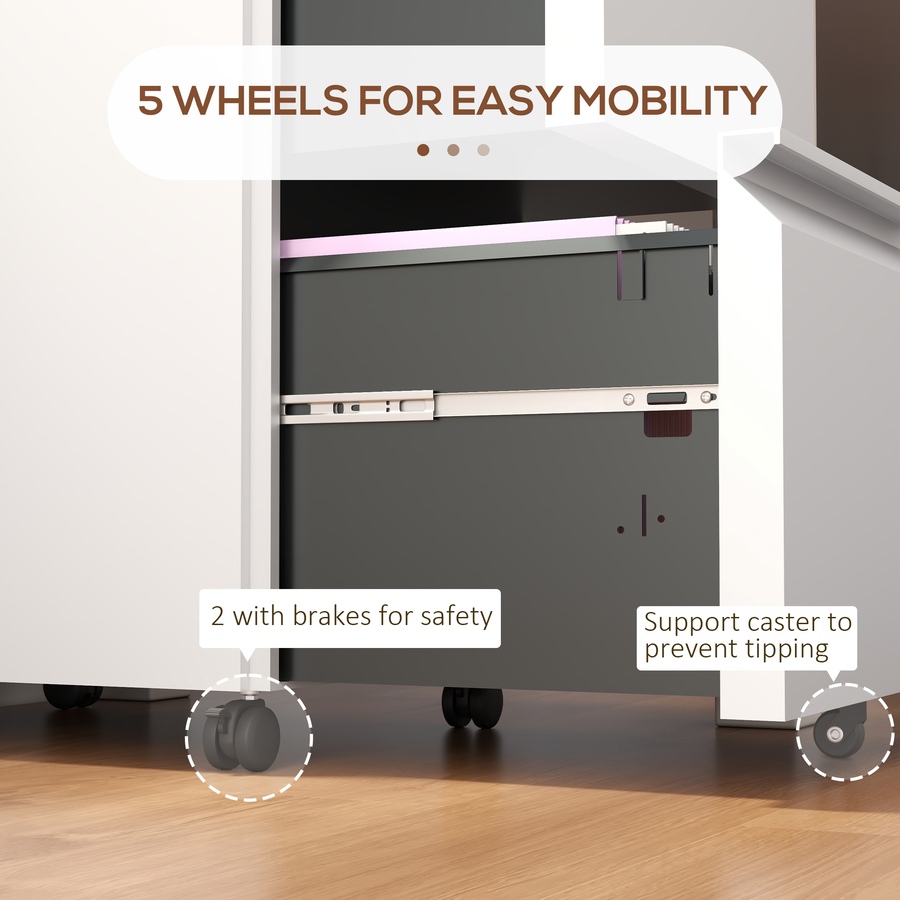 Image 982675_ALTMORE15.jpg, Product 982-675 / Price $174.99 - $189.99, Vinsetto Steel File Cabinet with Lock Hanging Bar for Letter A4 Legal Size from Vinsetto on TSC.ca's Home & Garden department