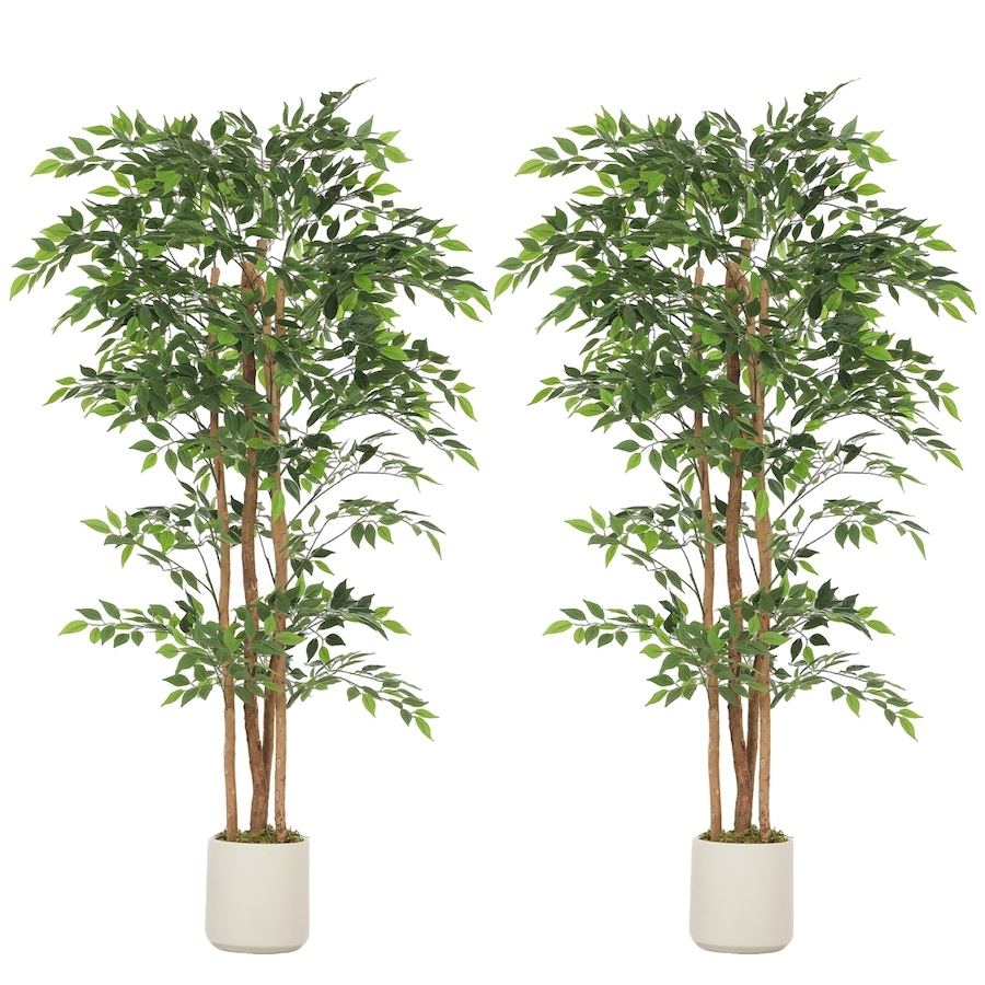 Image 982677.jpg, Product 982-677 / Price $84.99, HOMCOM Artificial Banyan Tree, Set of 2 Artificial Plant for Home Decor from HOMCOM on TSC.ca's Home & Garden department
