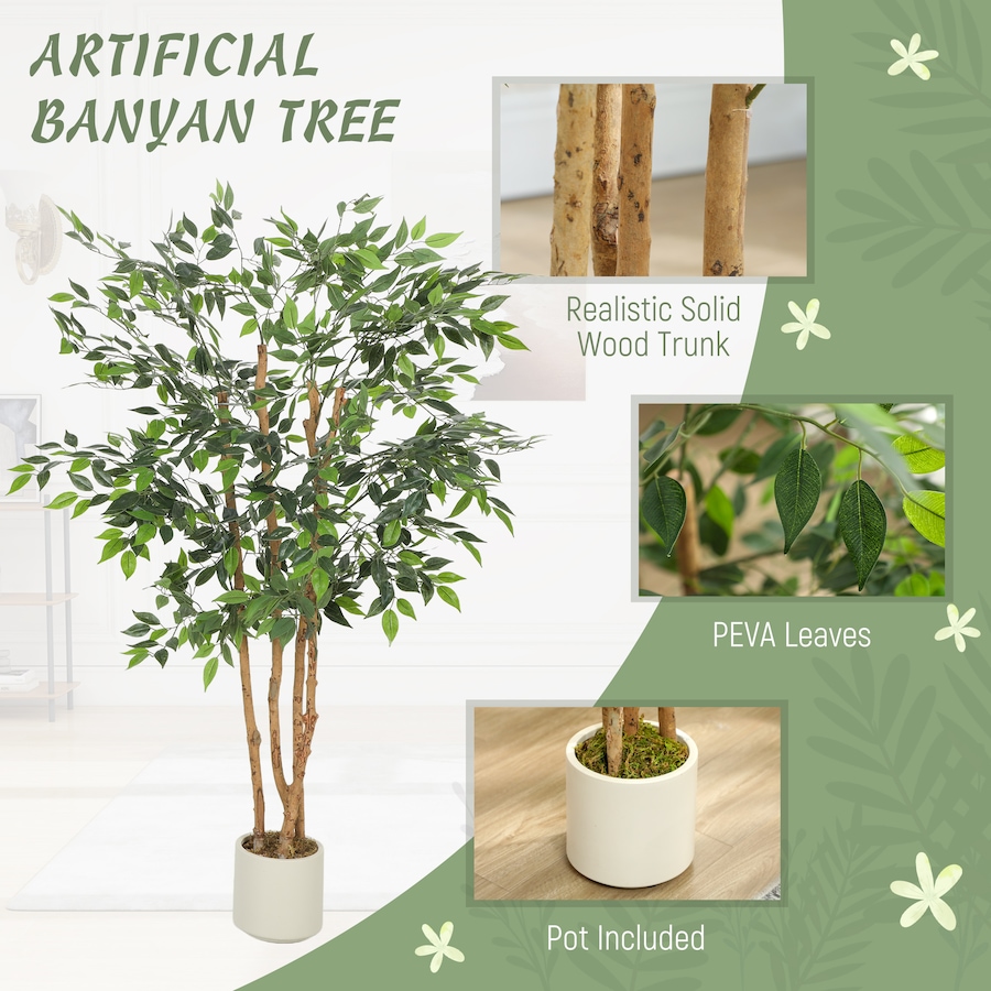 Image 982677_ALTMORE12.jpg, Product 982-677 / Price $84.99, HOMCOM Artificial Banyan Tree, Set of 2 Artificial Plant for Home Decor from HOMCOM on TSC.ca's Home & Garden department