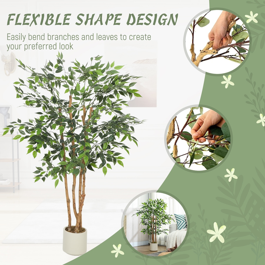 Image 982677_ALTMORE14.jpg, Product 982-677 / Price $84.99, HOMCOM Artificial Banyan Tree, Set of 2 Artificial Plant for Home Decor from HOMCOM on TSC.ca's Home & Garden department