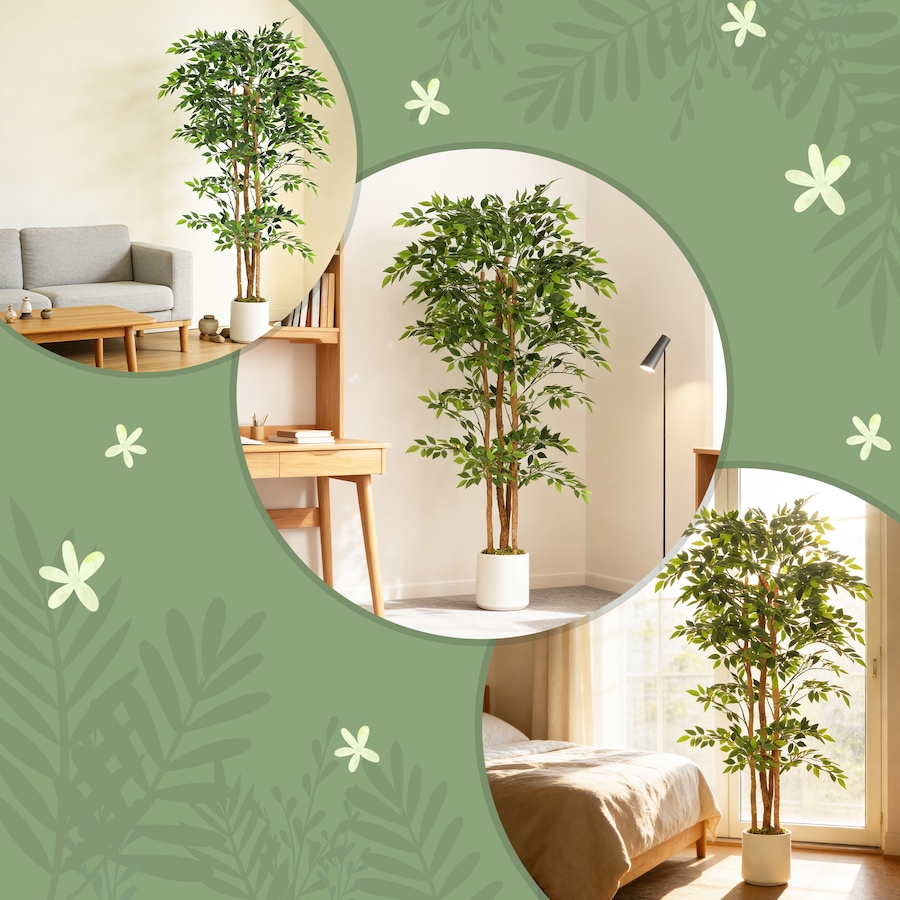 Image 982677_ALTMORE23.jpg, Product 982-677 / Price $84.99, HOMCOM Artificial Banyan Tree, Set of 2 Artificial Plant for Home Decor from HOMCOM on TSC.ca's Home & Garden department