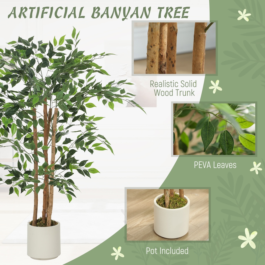 Image 982677_ALTMORE3.jpg, Product 982-677 / Price $84.99, HOMCOM Artificial Banyan Tree, Set of 2 Artificial Plant for Home Decor from HOMCOM on TSC.ca's Home & Garden department