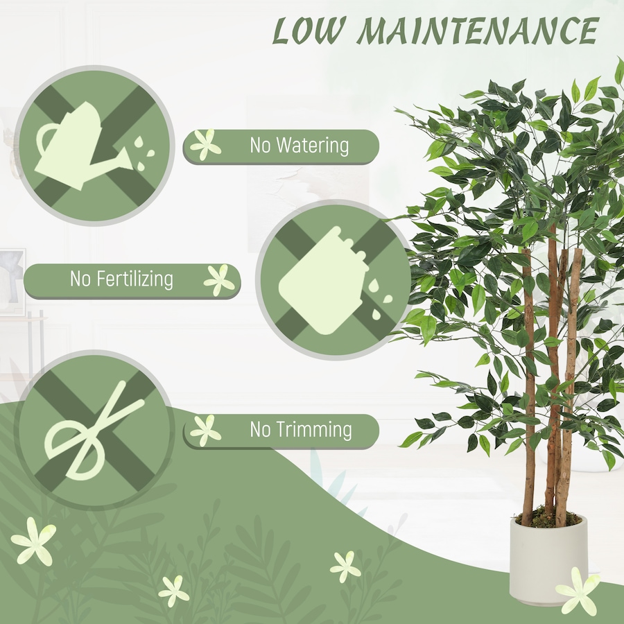 Image 982677_ALTMORE4.jpg, Product 982-677 / Price $84.99, HOMCOM Artificial Banyan Tree, Set of 2 Artificial Plant for Home Decor from HOMCOM on TSC.ca's Home & Garden department