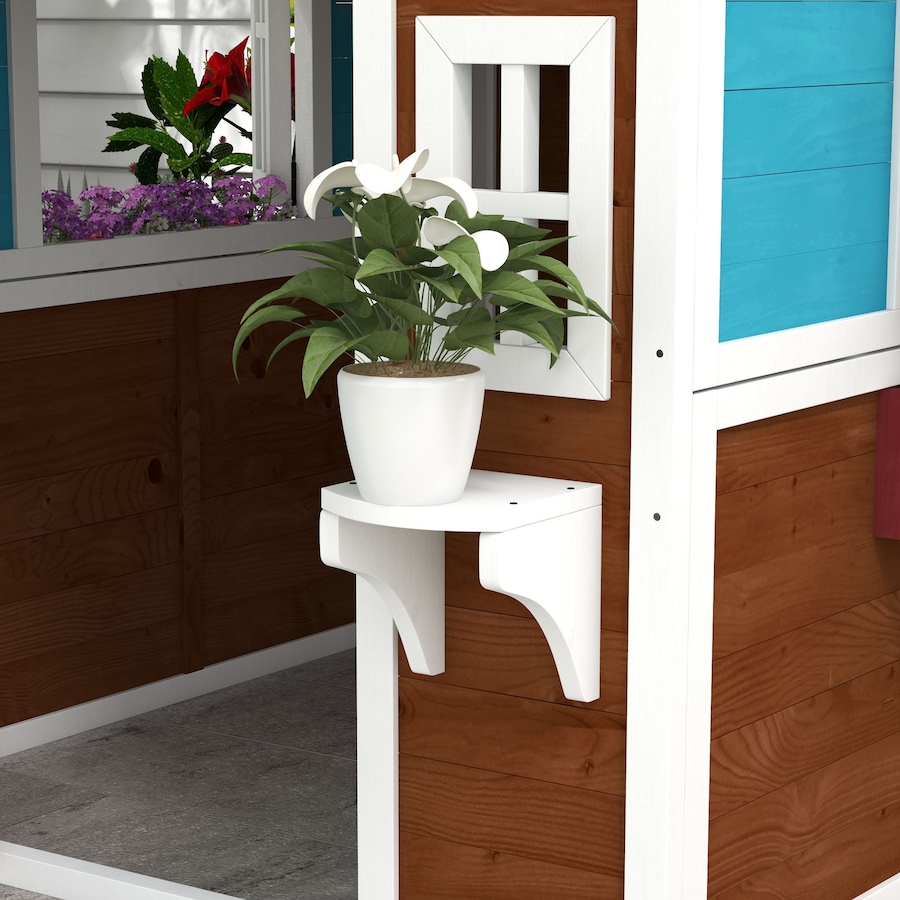 Image 982692_ALTMORE7.jpg, Product 982-692 / Price $299.99, Outsunny Playhouse for Kids, Outdoor Wooden Playhouse for Backyard, Brown from Outsunny on TSC.ca's Home & Garden department