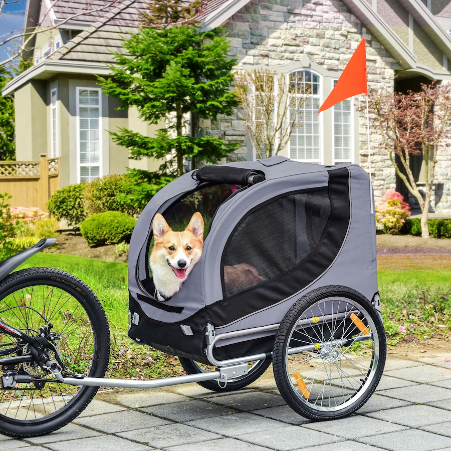 Image 982707_ALTMORE1.jpg, Product 982-707 / Price $129.99, Aosom Dog Bike Trailer, Pet Cart, Bicycle Wagon, Travel Cargo from PawHut on TSC.ca's Home & Garden department