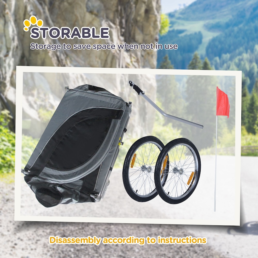 Image 982707_ALTMORE4.jpg, Product 982-707 / Price $129.99, Aosom Dog Bike Trailer, Pet Cart, Bicycle Wagon, Travel Cargo from PawHut on TSC.ca's Home & Garden department