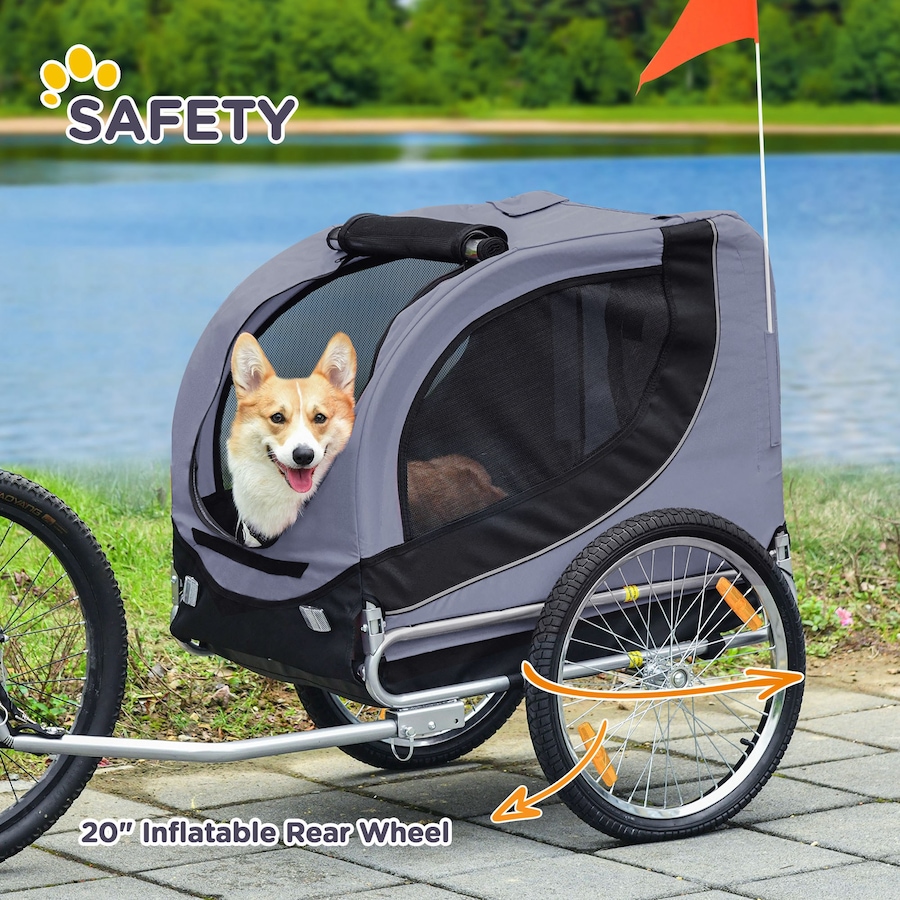 Image 982707_ALTMORE6.jpg, Product 982-707 / Price $129.99, Aosom Dog Bike Trailer, Pet Cart, Bicycle Wagon, Travel Cargo from PawHut on TSC.ca's Home & Garden department
