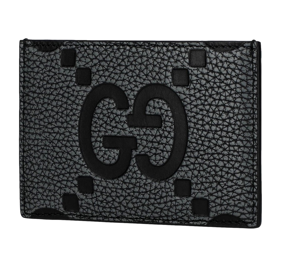 Image 982711_ALTMORE1.jpg, Product 982-711 / Price $731.00, Gucci Jumbo GG Gray Leather Card Holder Wallet Embossed Logo from Gucci on TSC.ca's Fashion department