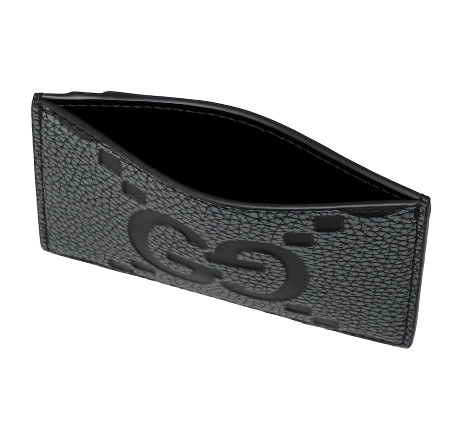 Image 982711_ALTMORE2.jpg, Product 982-711 / Price $731.00, Gucci Jumbo GG Gray Leather Card Holder Wallet Embossed Logo from Gucci on TSC.ca's Fashion department