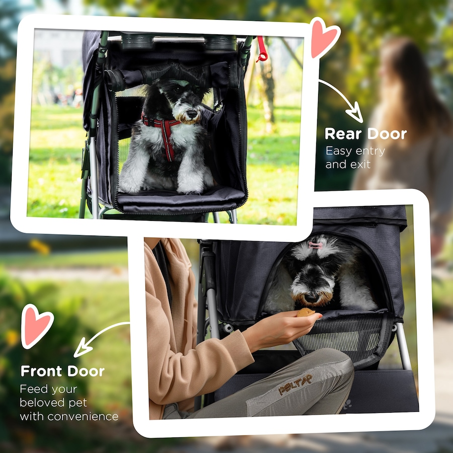 Image 982712_ALTMORE7.jpg, Product 982-712 / Price $99.95, PawHut Dog Stroller, One-click Folding Pet Stroller with Cup Holder from PawHut on TSC.ca's Home & Garden department