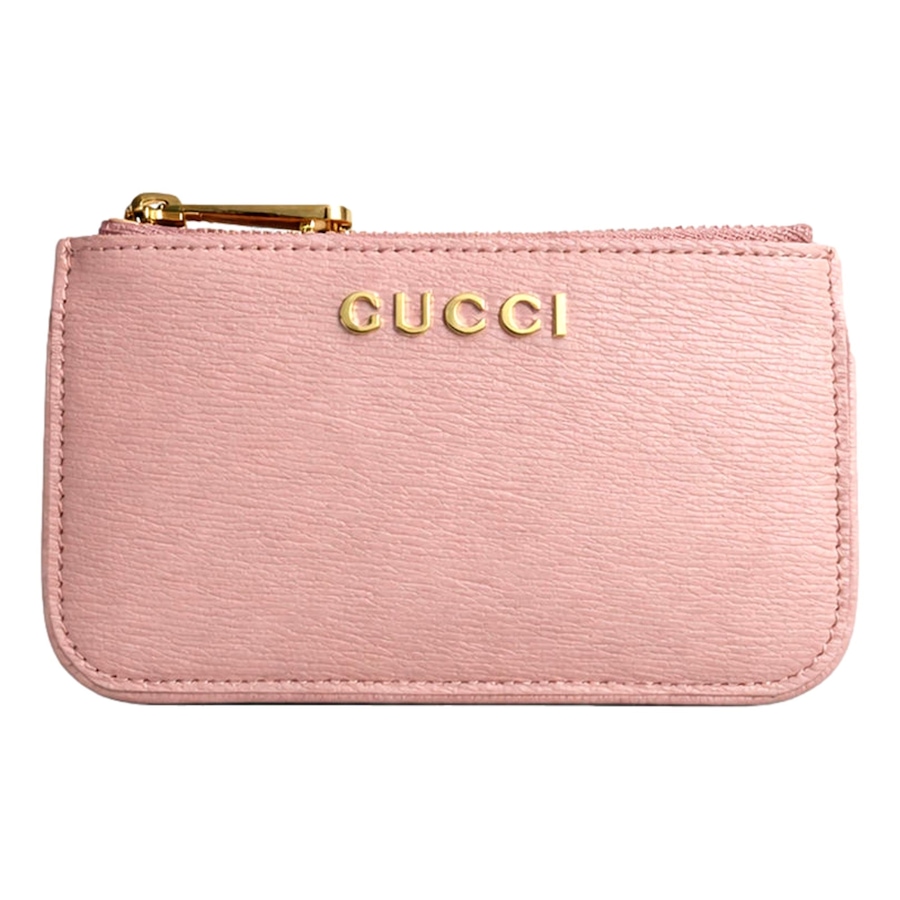 Image 982726_ALTMORE1.jpg, Product 982-726 / Price $787.00, Gucci Zip Key Case Pink Leather Card Holder Gold Logo Script from Gucci on TSC.ca's Fashion department