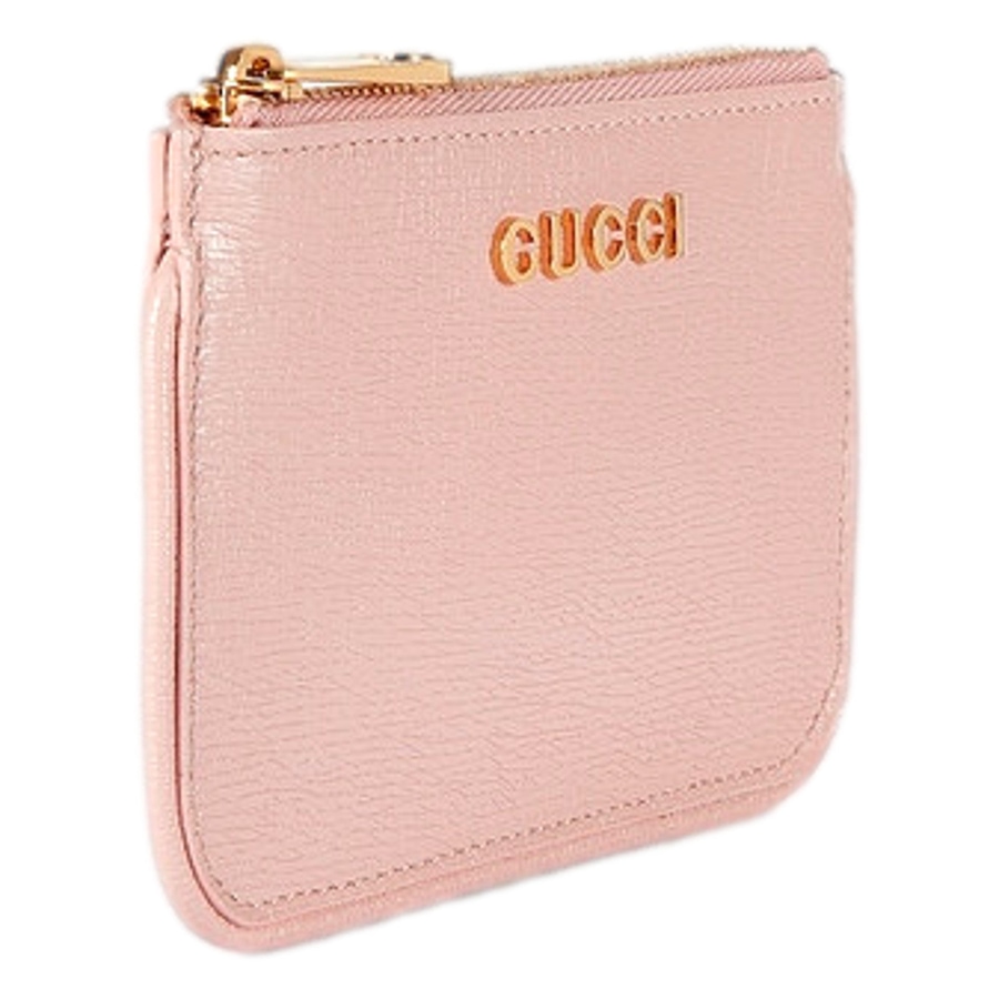 Image 982726_ALTMORE2.jpg, Product 982-726 / Price $787.00, Gucci Zip Key Case Pink Leather Card Holder Gold Logo Script from Gucci on TSC.ca's Fashion department